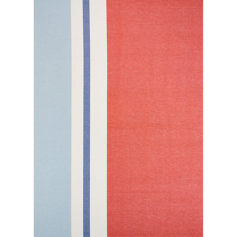 LOLLAND LINEN STRIPE | Sky & Coral