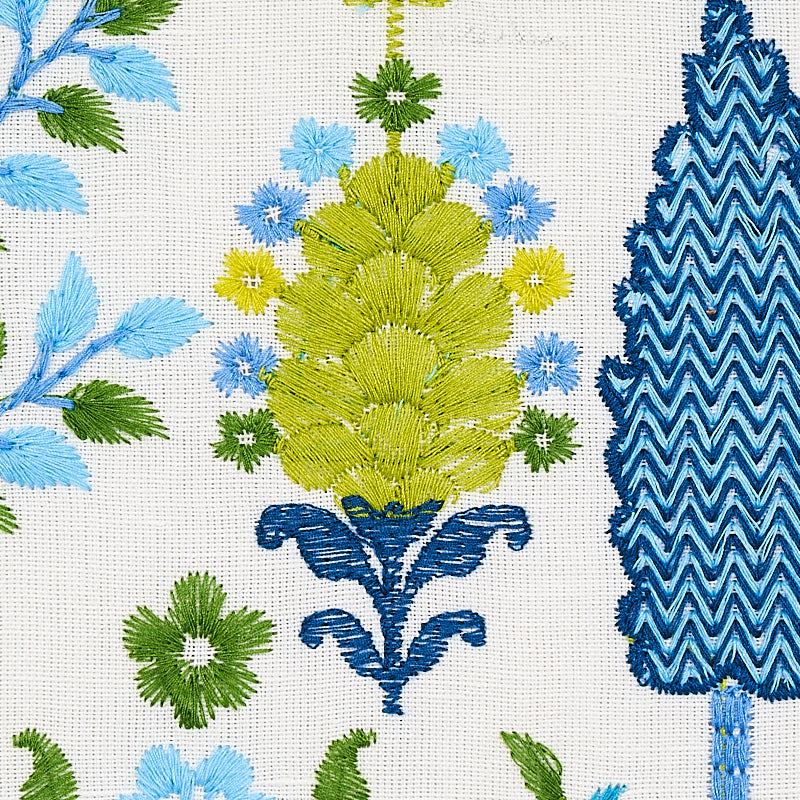 DESNA EMBROIDERY | Blue & Green