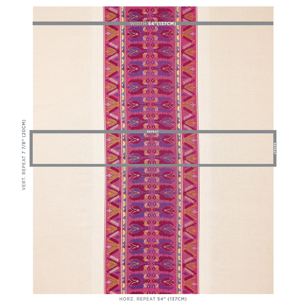 SANDOR STRIPE EMBROIDERY | Magenta