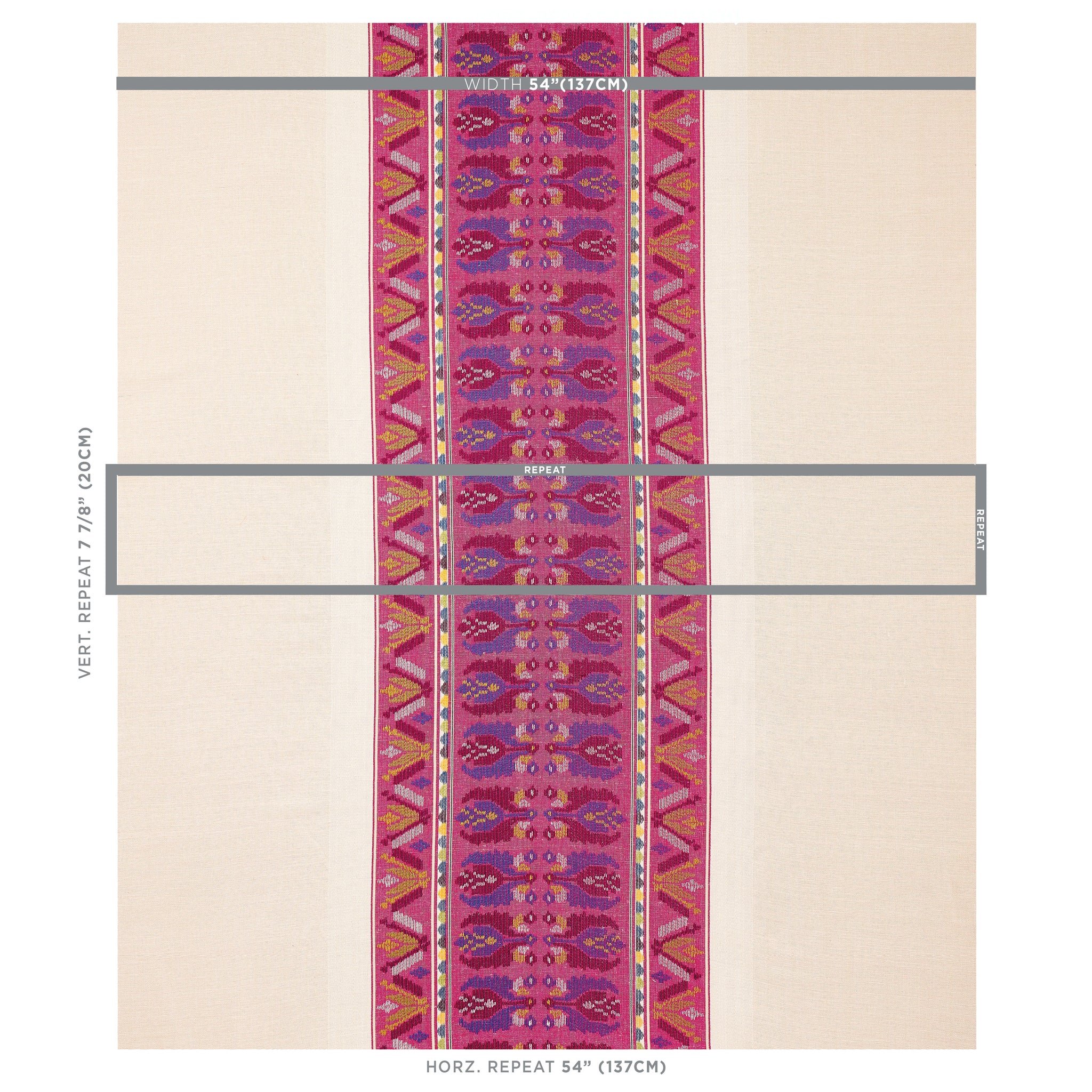 SANDOR STRIPE EMBROIDERY | MAGENTA