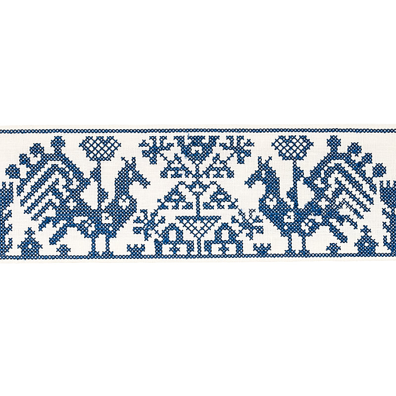 TARPAN EMBROIDERED TAPE | Navy