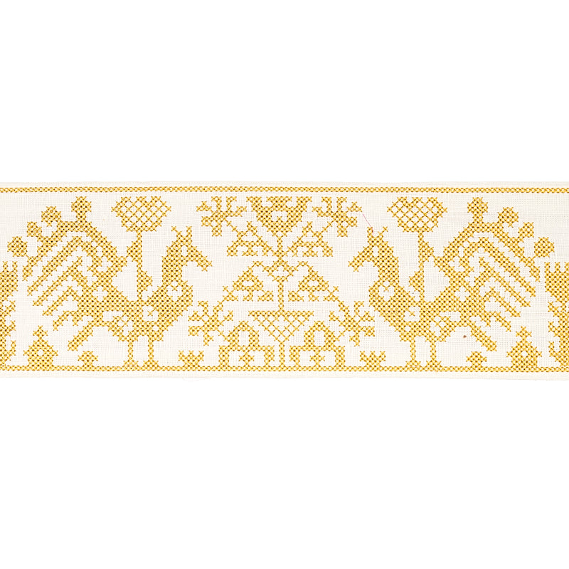 TARPAN EMBROIDERED TAPE | YELLOW