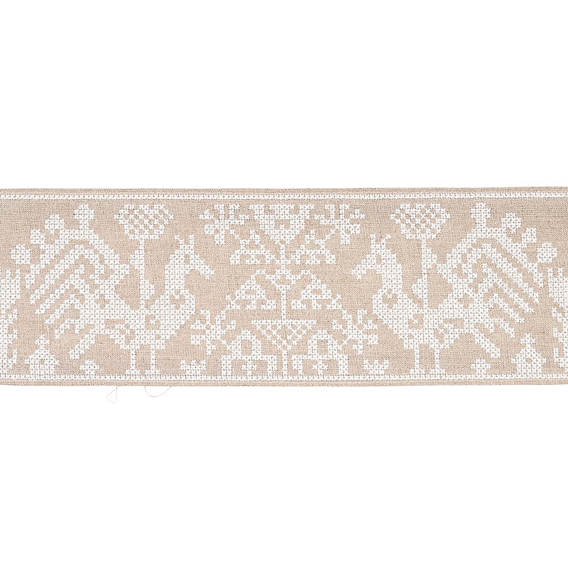 TARPAN EMBROIDERED TAPE | NATURAL