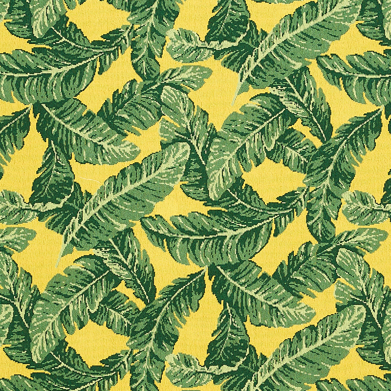 TROPICAL LEAF ÉPINGLÉ | GREEN & YELLOW