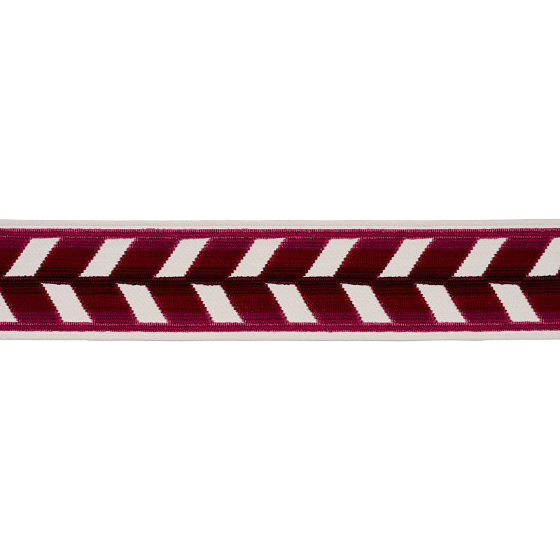 CHEVRON STRIE VELVET TAPE | Garnet