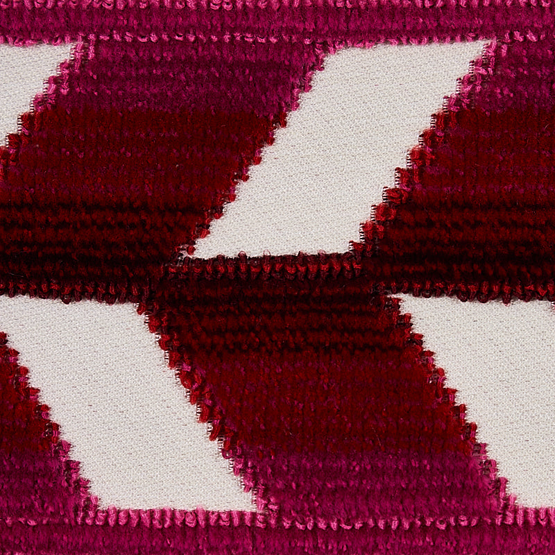 CHEVRON STRIE VELVET TAPE | Garnet