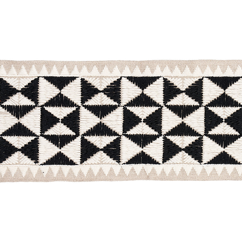 Zulma Embroidered Tape | Black