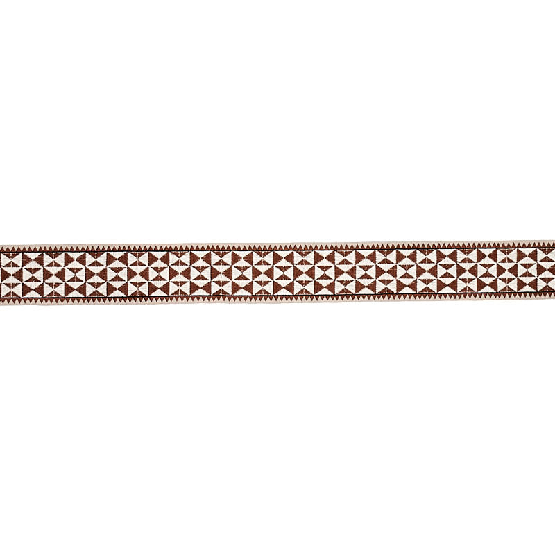 Zulma Embroidered Tape | Brown