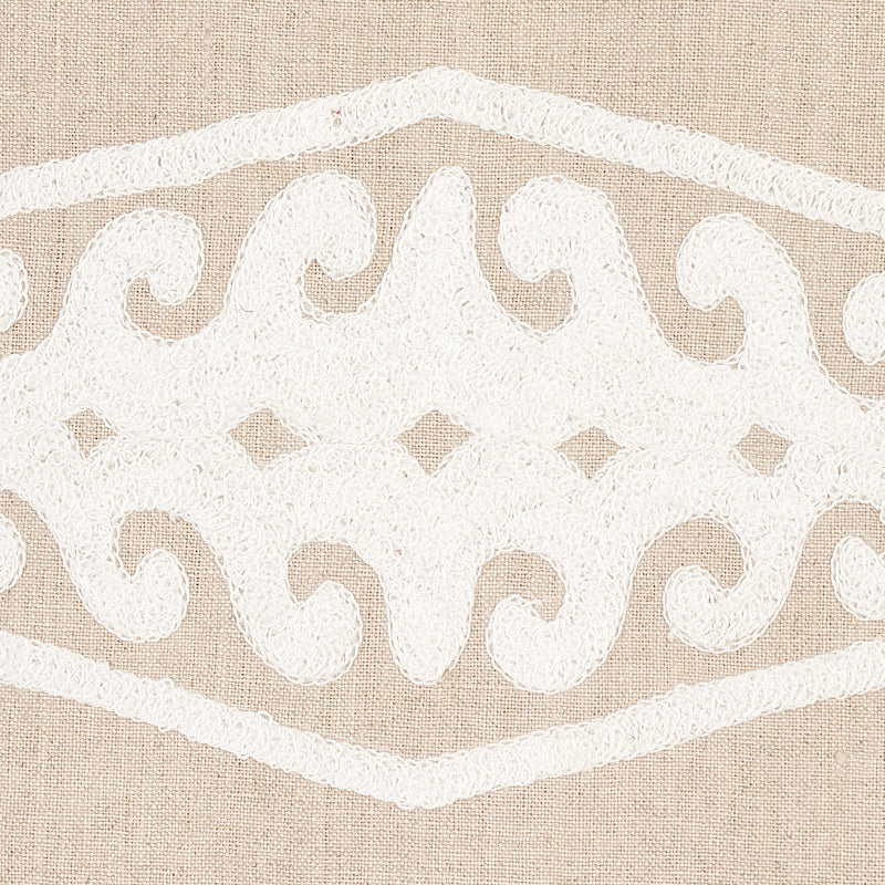 SEEMA EMBROIDERY | IVORY ON NATURAL