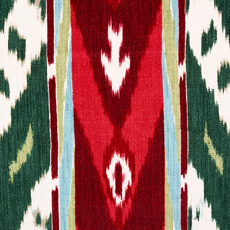 SAMAR IKAT VELVET | GREEN