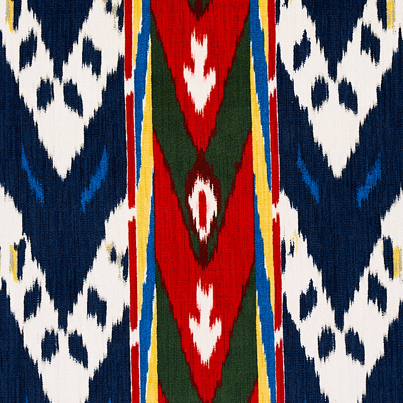 SAMAR IKAT VELVET | BLUE