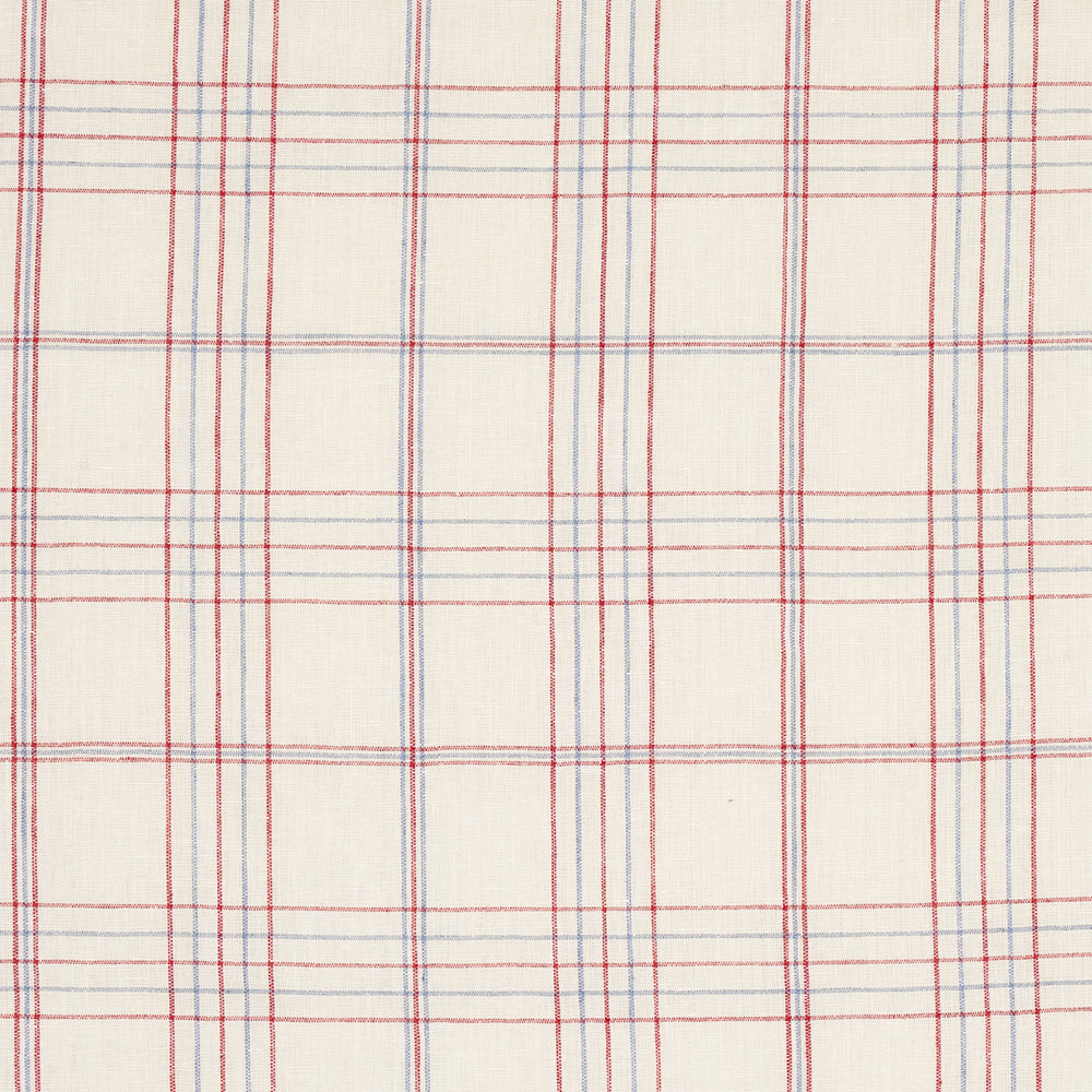 NILS PLAID LINEN | Red
