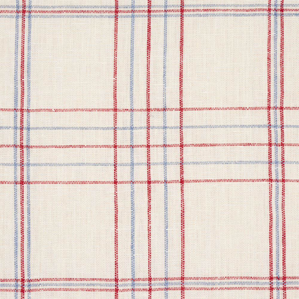 NILS PLAID LINEN | Red
