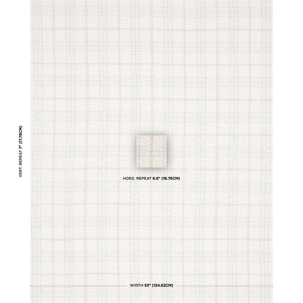 NILS PLAID LINEN | Blue