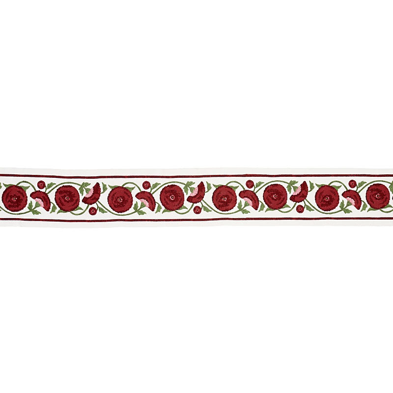 Saranda Flower Embroidery Tape | Cardinal