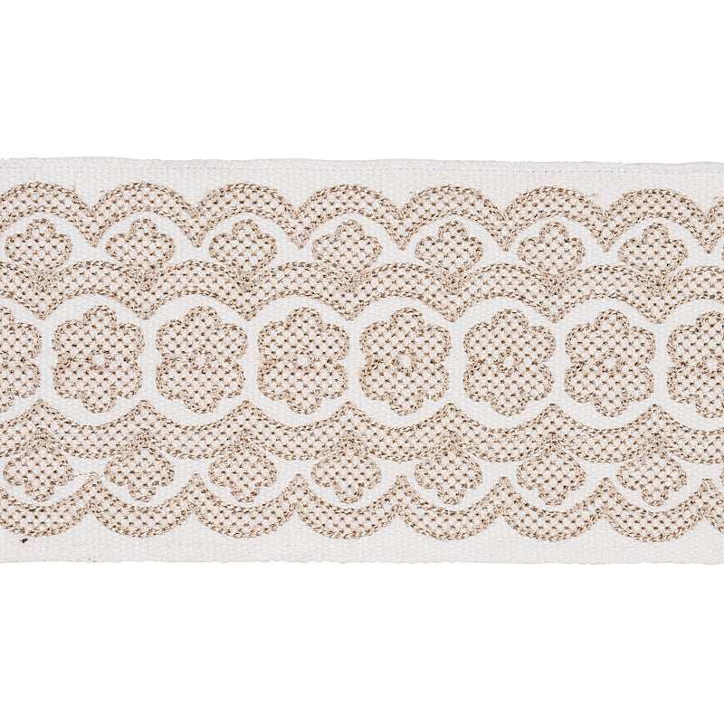 Astrid Embroidered Tape | Natural