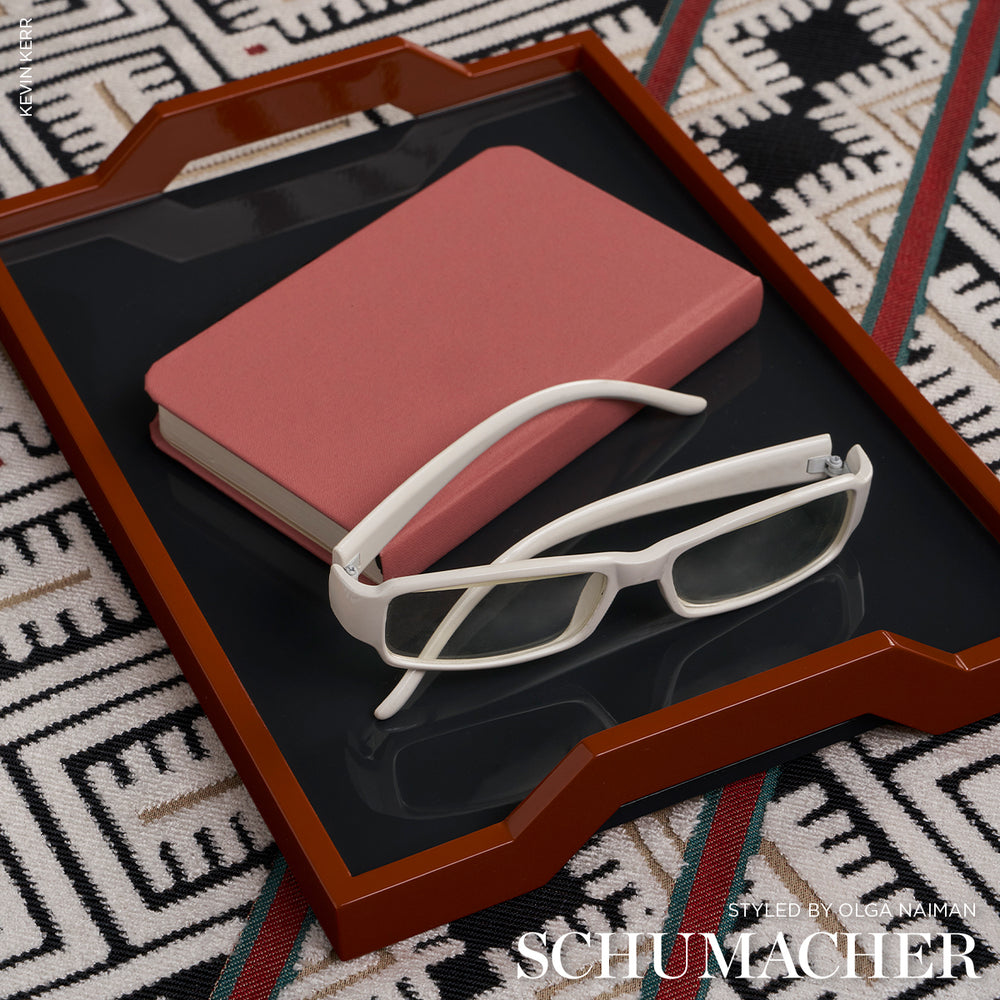 PARVIN VELVET | Black And Ivory