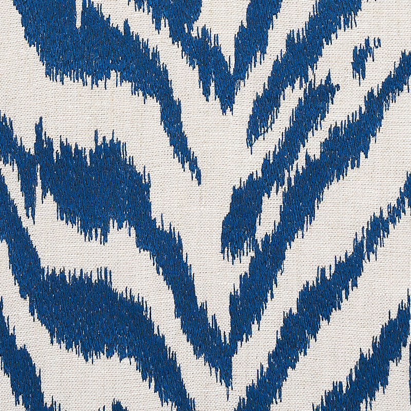 Quincy Embroidery on Linen | Navy