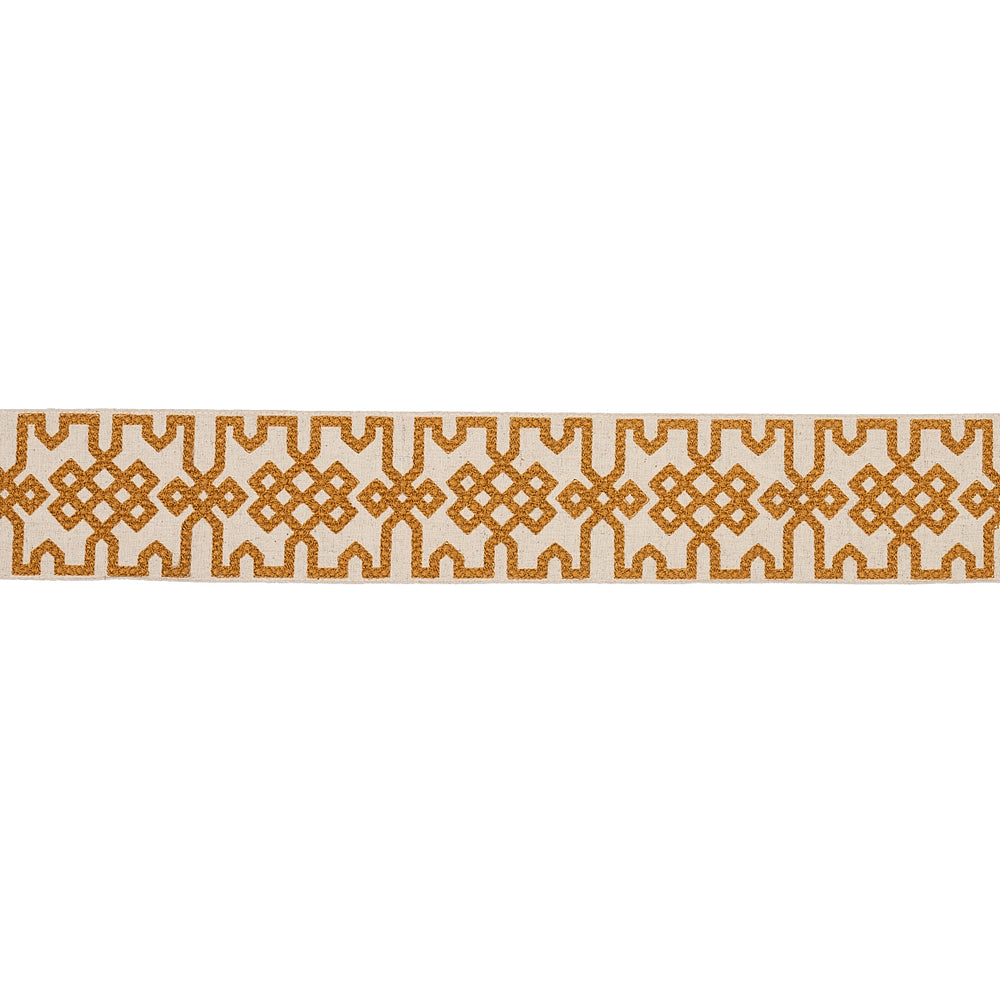 Knotted Trellis Tape | Ocher On Unbleached