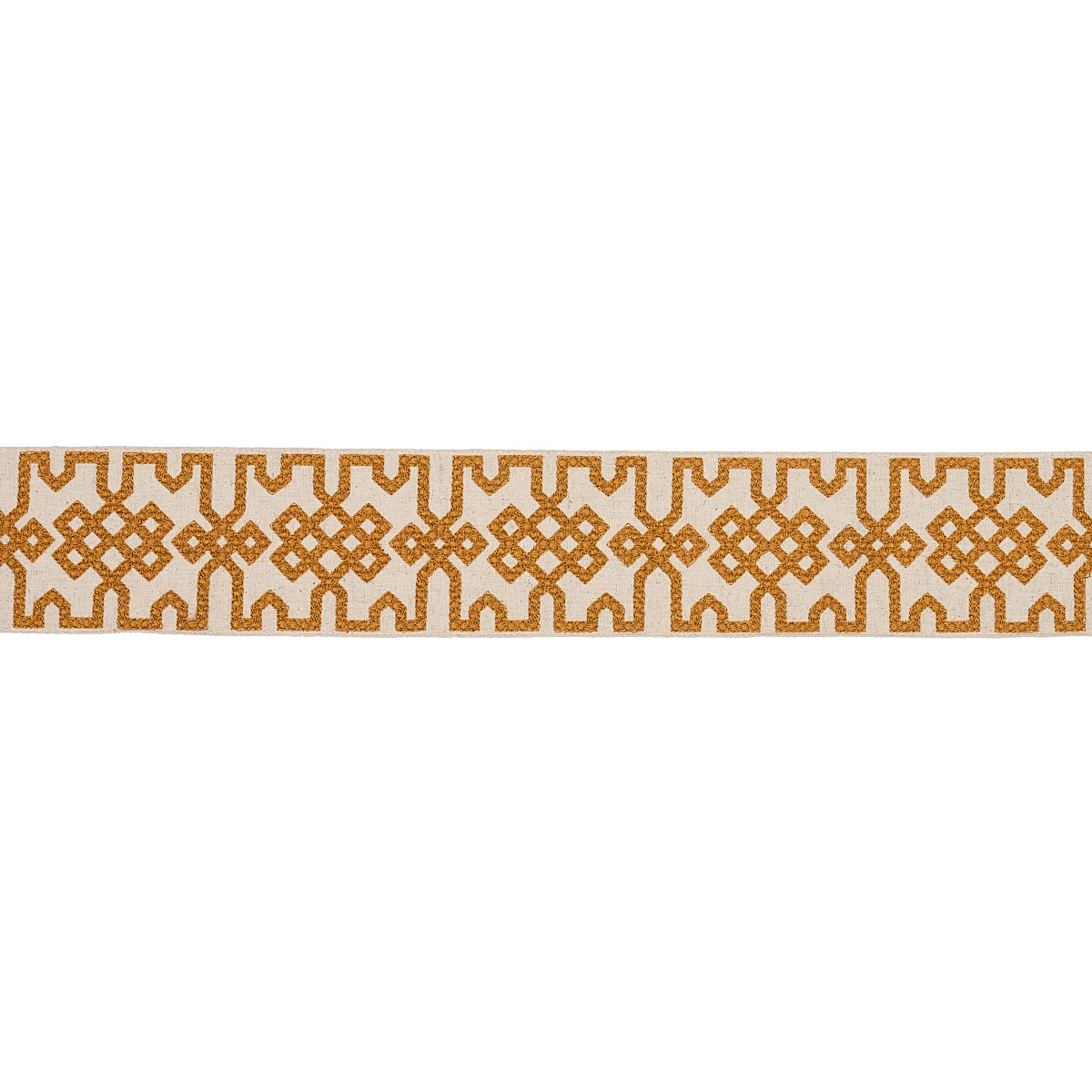 Knotted Trellis Tape | OCHER ON UNBLEACHED