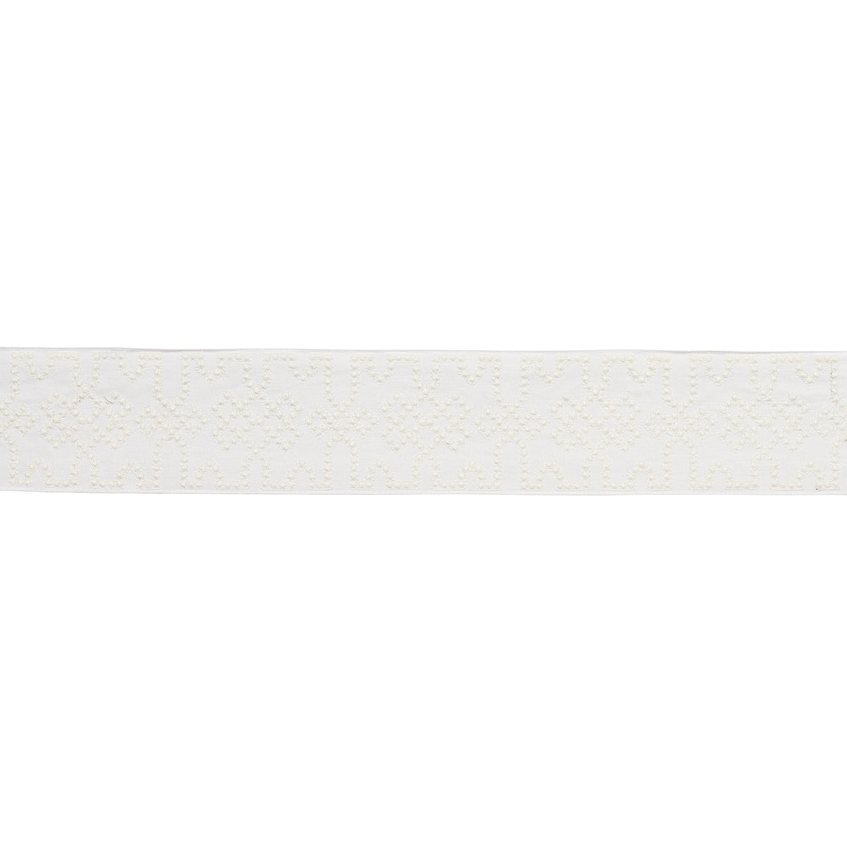 Knotted Trellis Tape | White On White