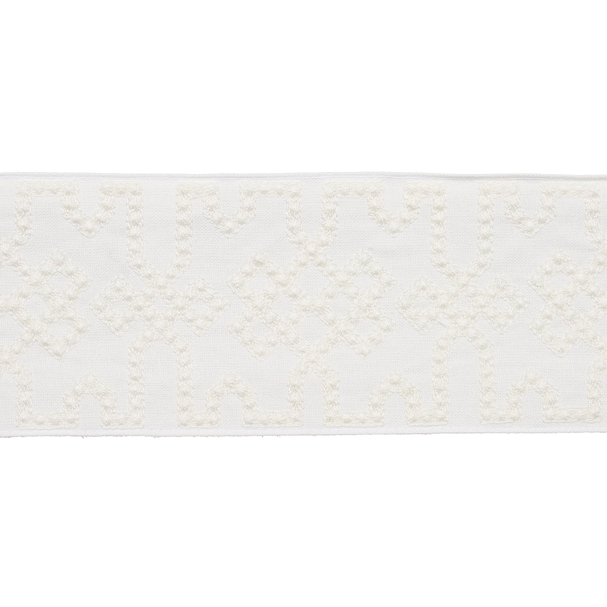 Knotted Trellis Tape | WHITE ON WHITE