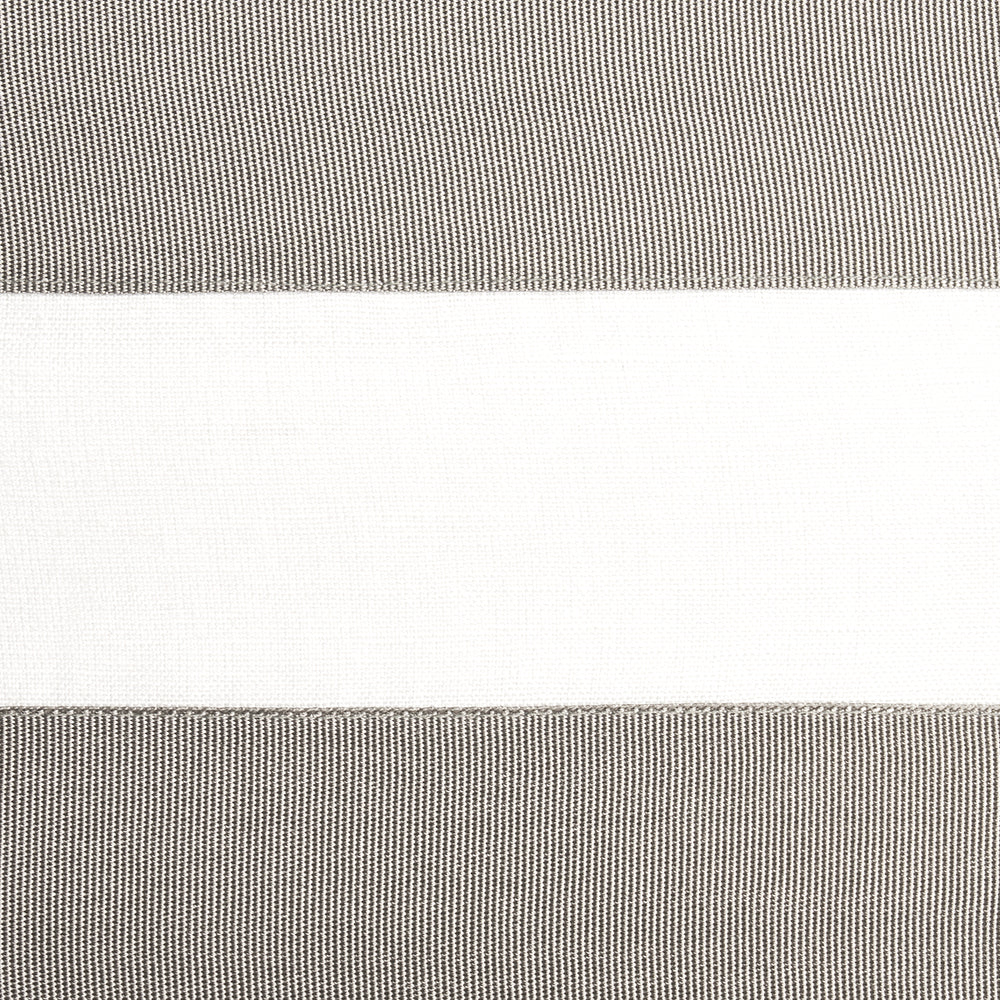 RIBBON APPLIQUÉ PANEL | Grey On Ivory