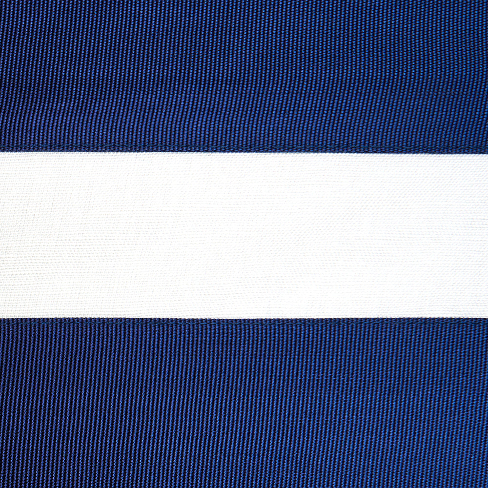 RIBBON APPLIQUÉ PANEL | Navy On Ivory