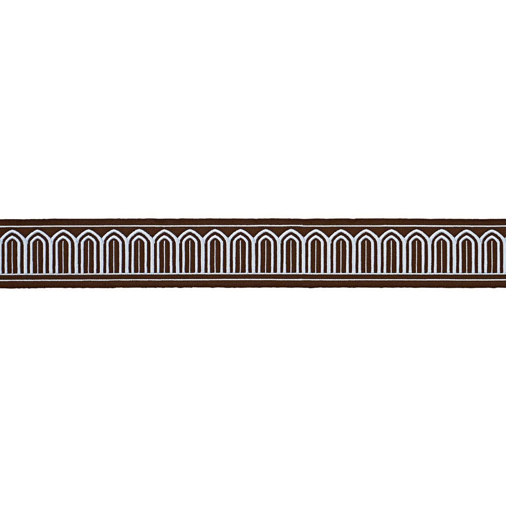 ARCHES EMBROIDERED TAPE MEDIUM | Sky On Brown