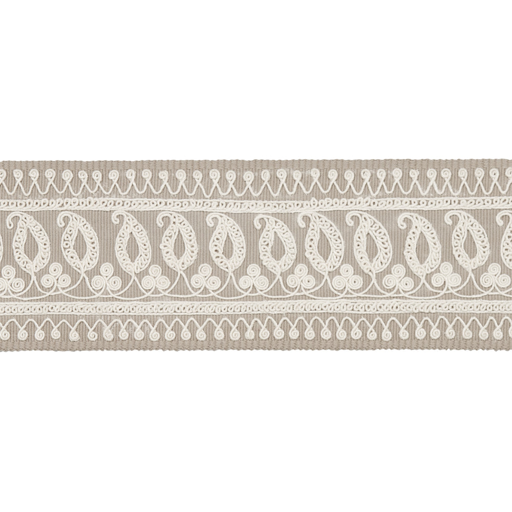 PAISLEY EMBROIDERED TAPE | Sand