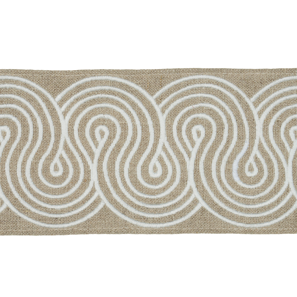 GIRALDI EMBROIDERED TRIM | Linen