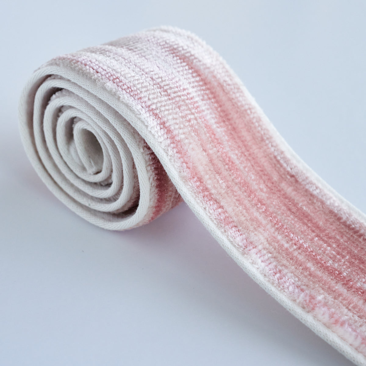 GASPARD VELVET TAPE NARROW | BLUSH