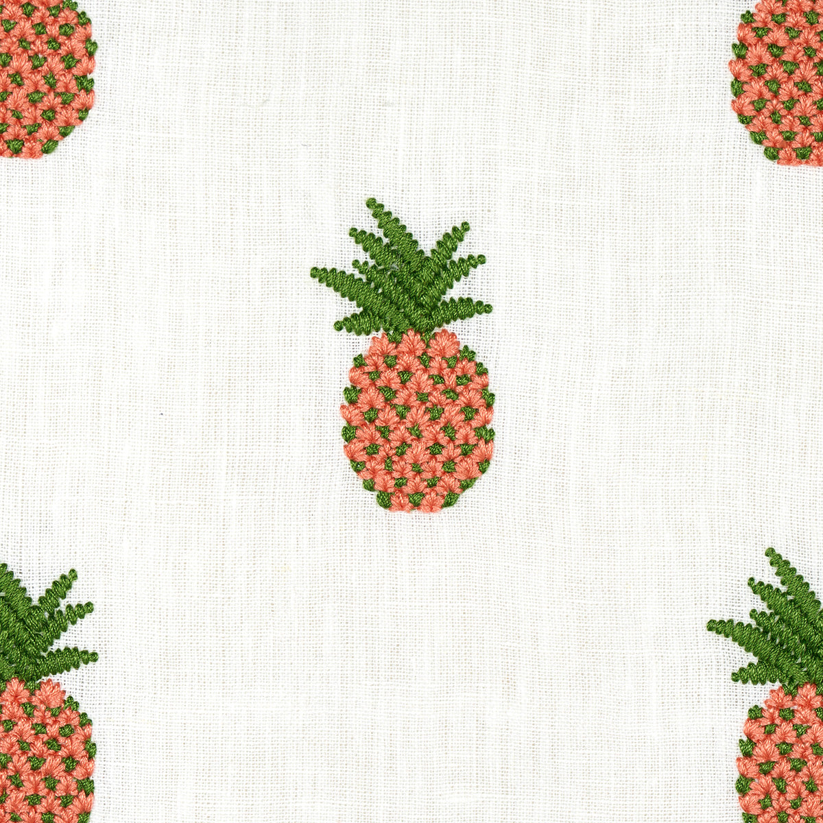 PINEAPPLE EMBROIDERY | APRICOT ON IVORY