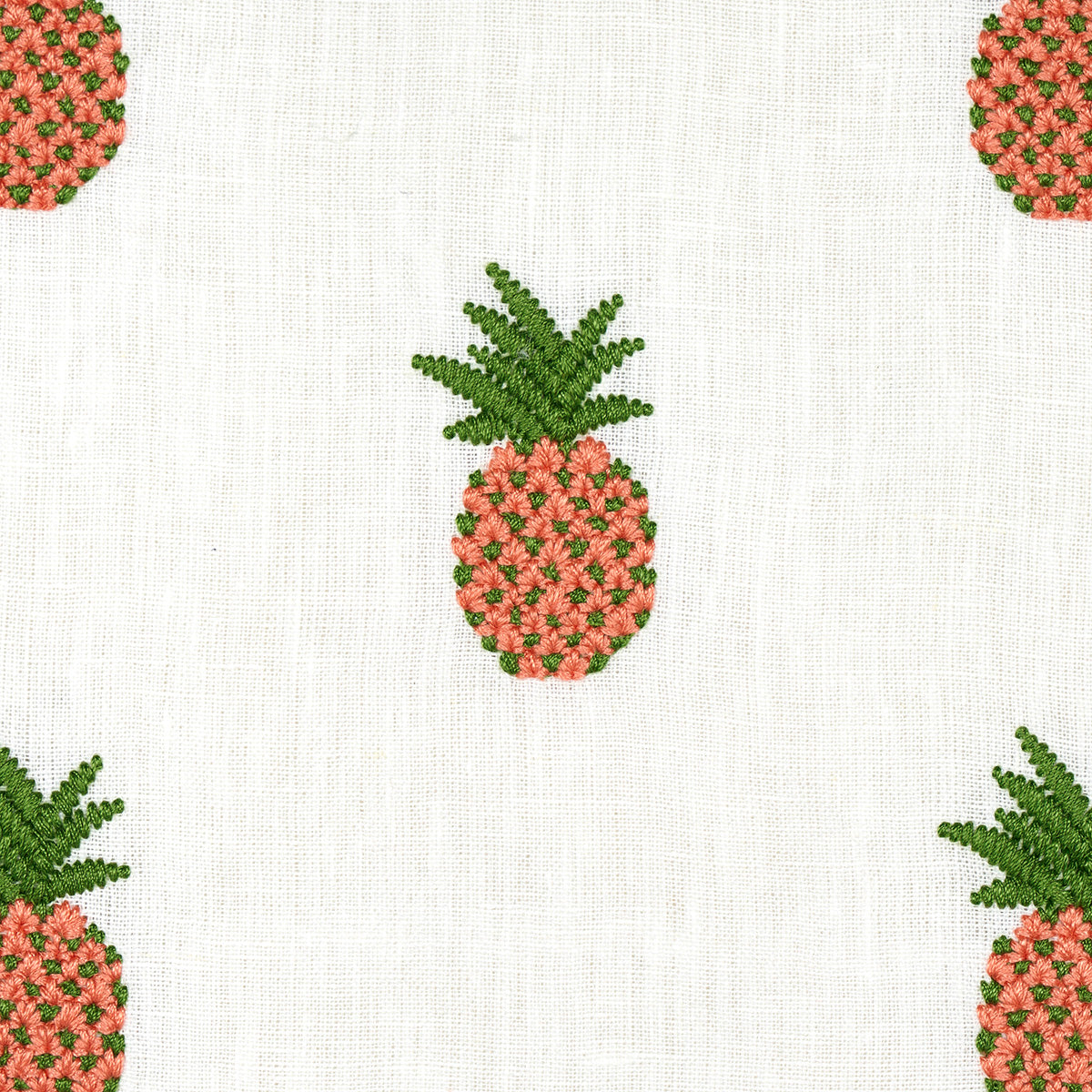 PINEAPPLE EMBROIDERY | Apricot On Ivory