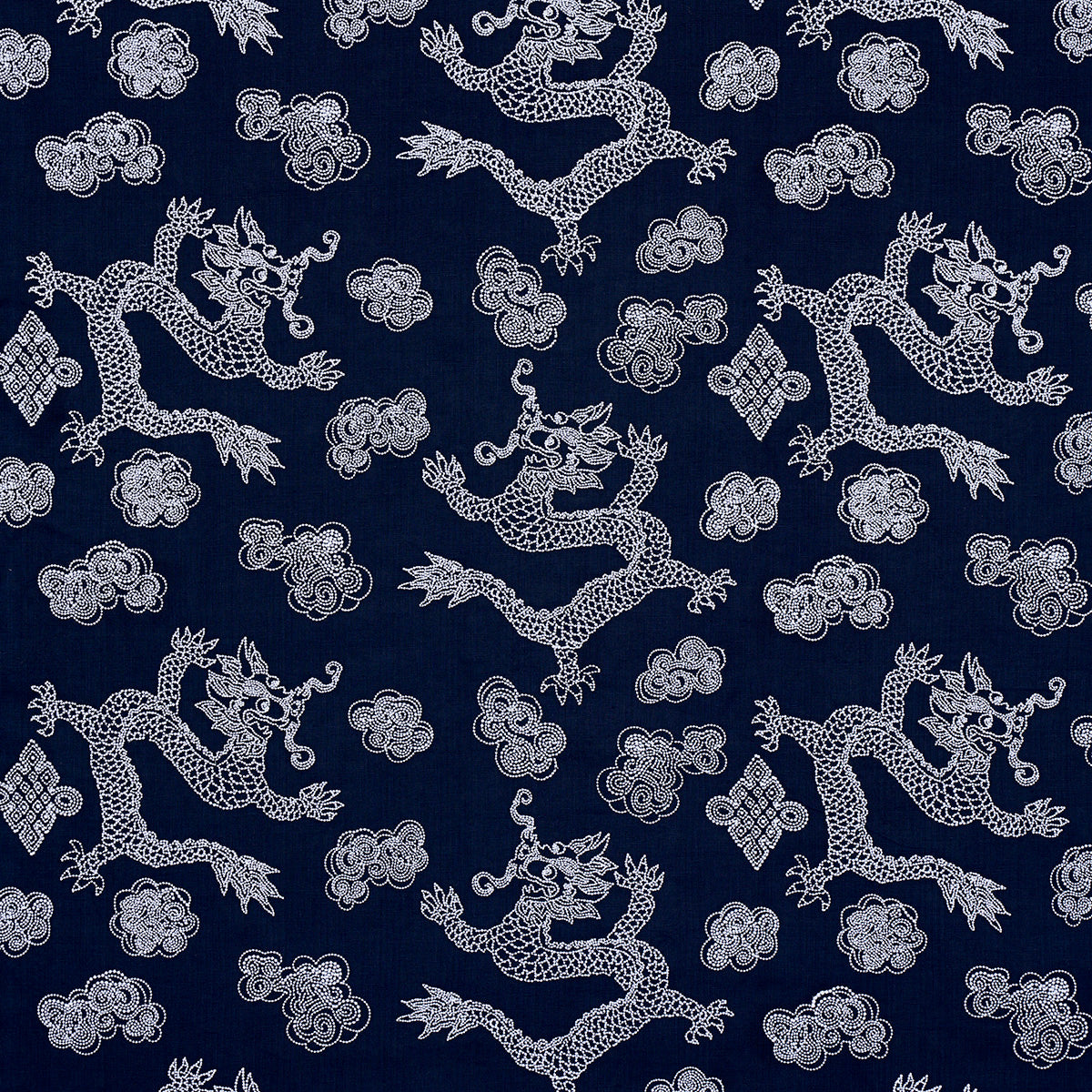 DRAGON EMBROIDERY | Navy