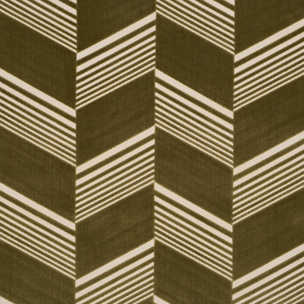 JESSIE CUT VELVET | Olive