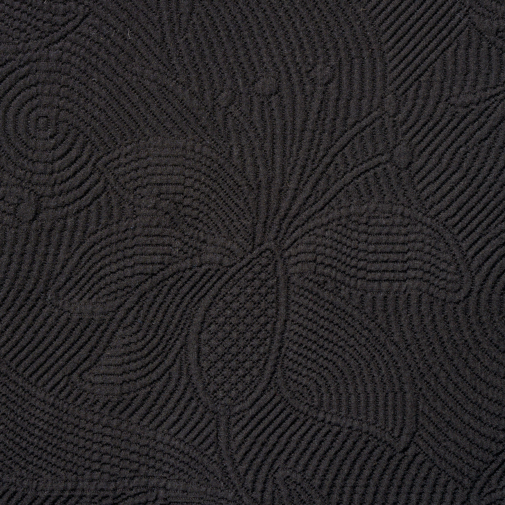 QUILTED SCROLL MATELASSÉ | Pitch Black