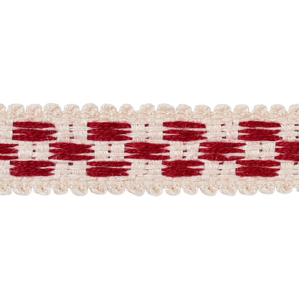 CRAWFORD CHECK TAPE NARROW | Cornwallis Red