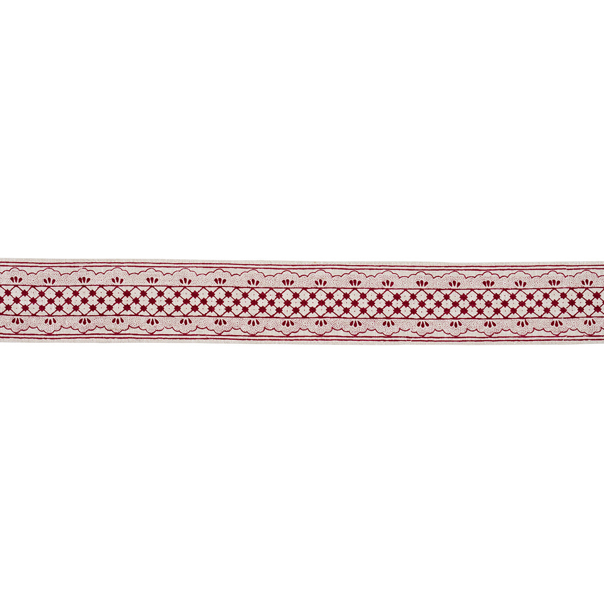 DAVISON SCALLOPED TAPE | Crimson