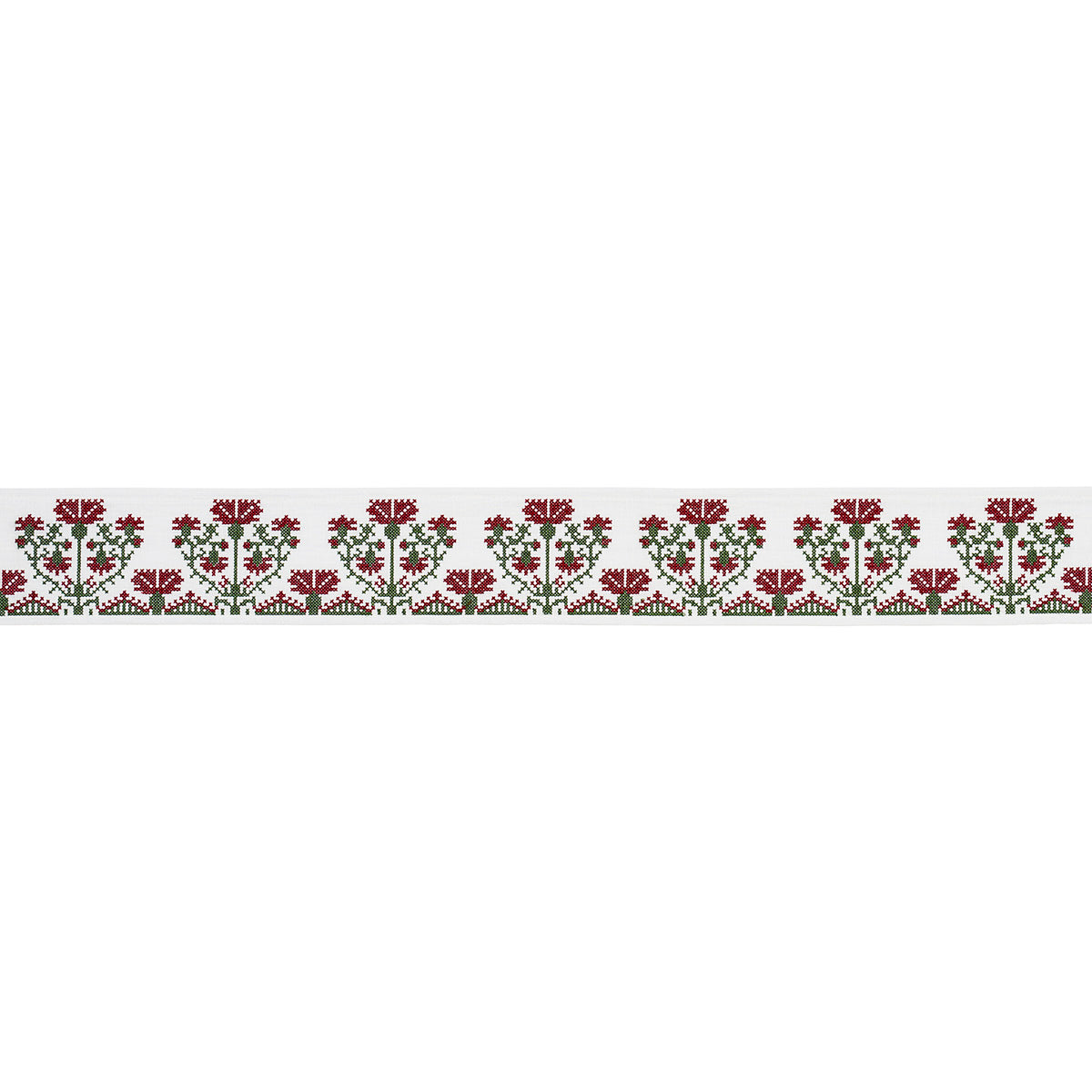 CUSTIS EMBROIDERED TAPE | Claret