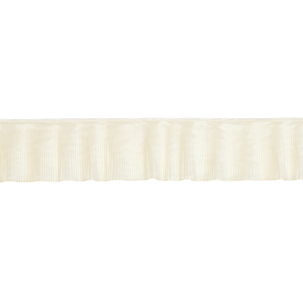 BOTTICELLI SILK RUFFLE TRIM | Bone