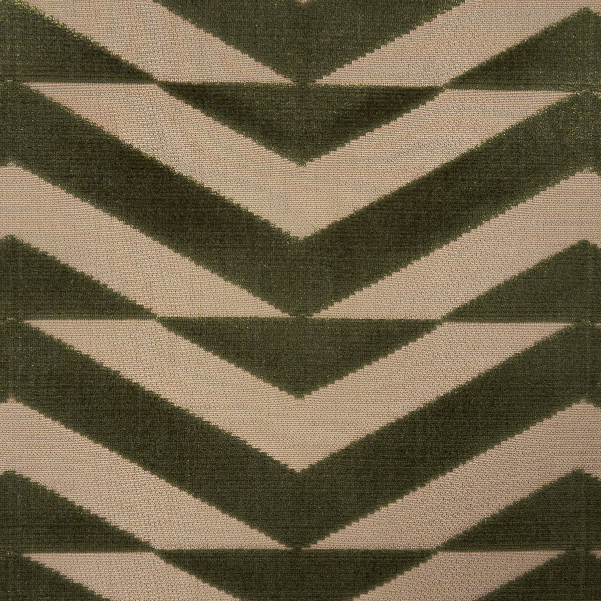 BROKEN CHEVRON CUT VELVET | Olive On Khaki