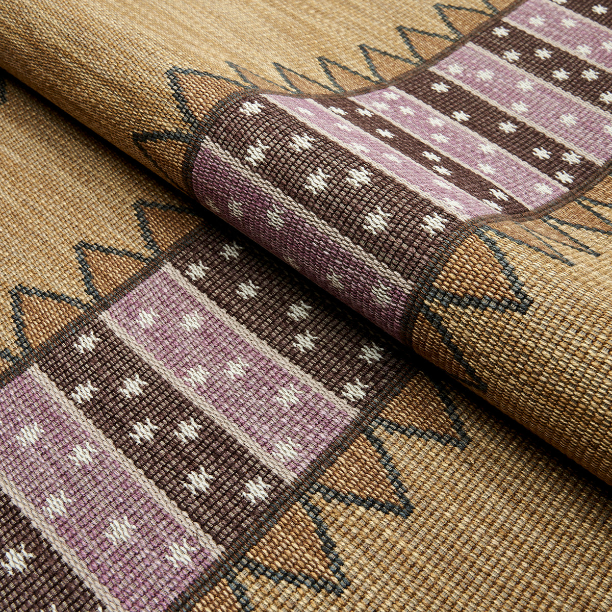 NOOR KILIM STRIPE | AUBERGINE