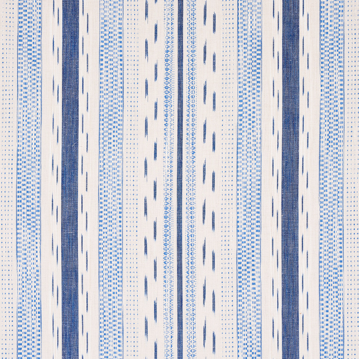 MIRZA IKAT STRIPE | BLUE ON NATURAL