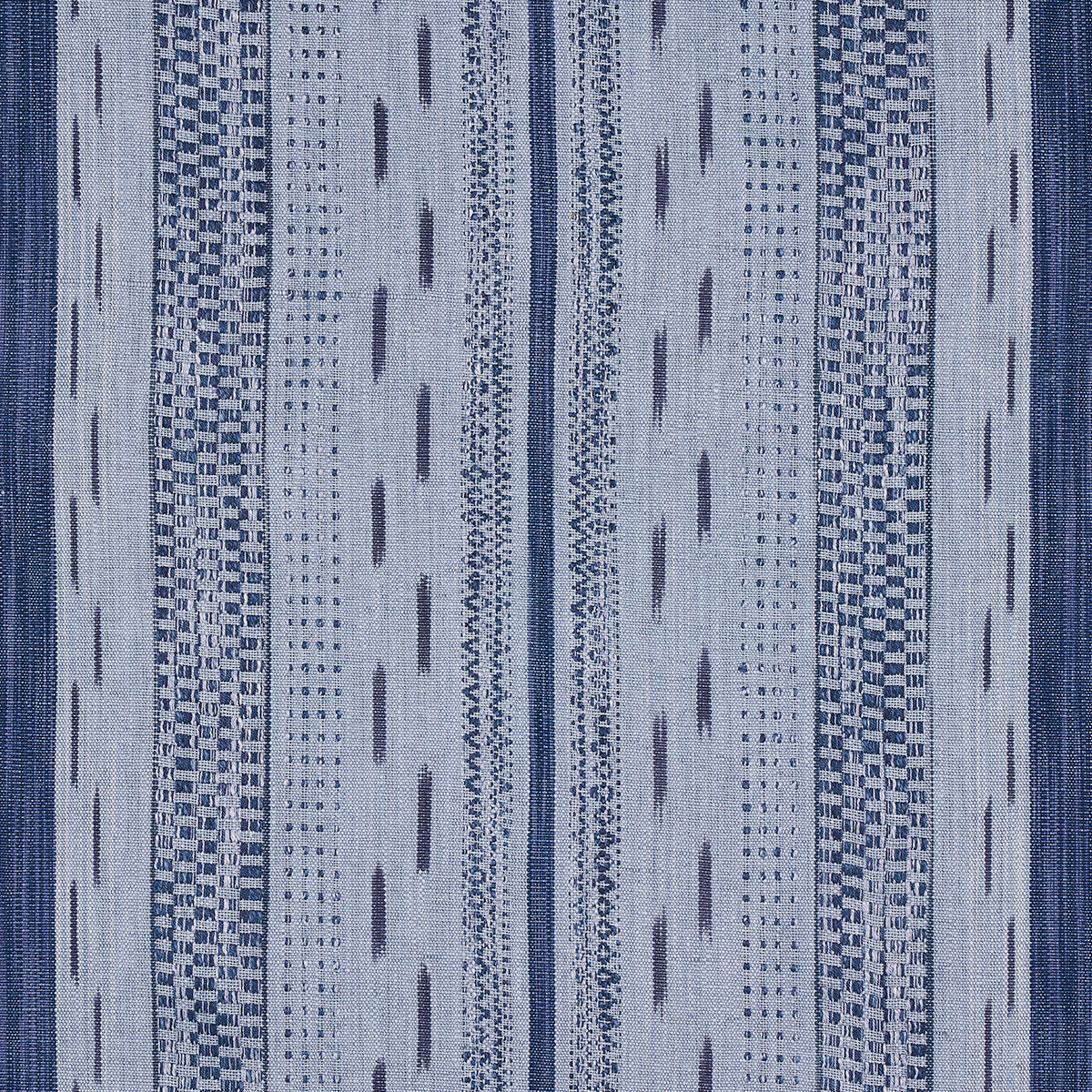 MIRZA IKAT STRIPE | INDIGO ON CHAMBRAY