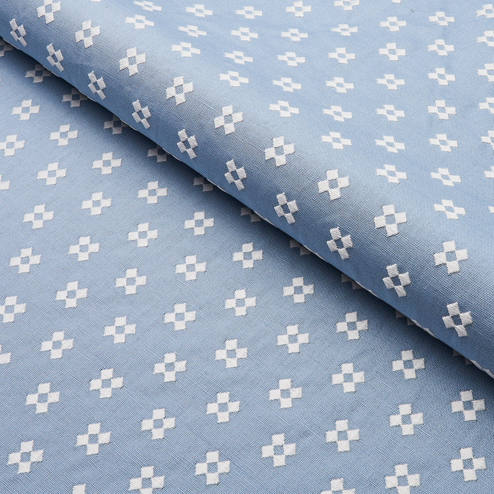 THANDIE EMBROIDERY | Ivory On Chambray