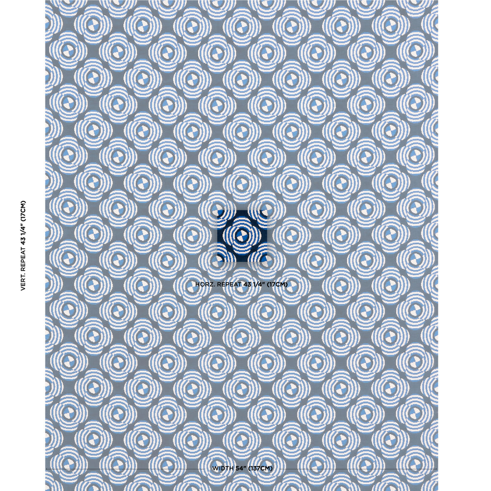 LE MODERNE CUT VELVET | Cobalt