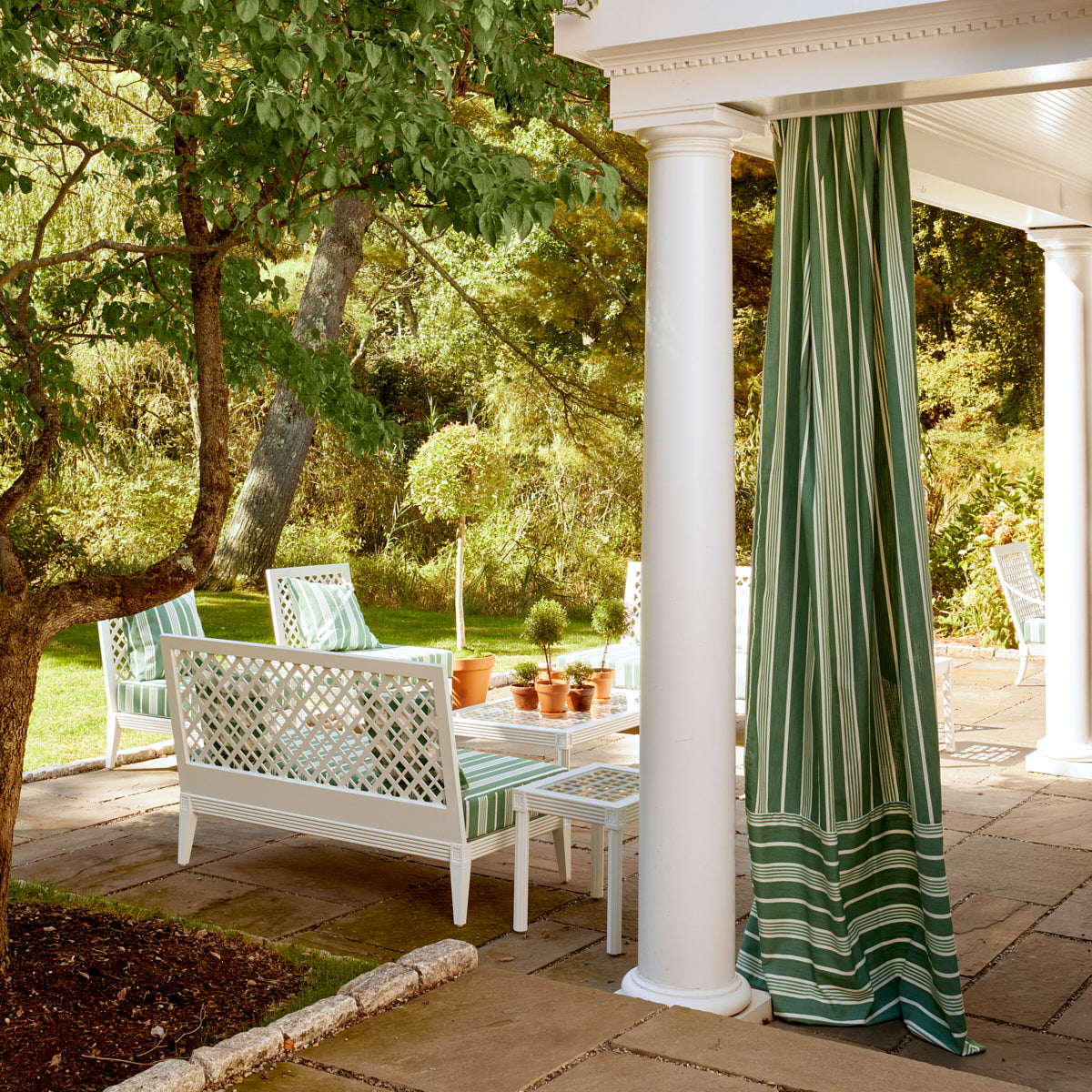 HAMPTON STRIPE INDOOR/OUTDOOR | EMERALD