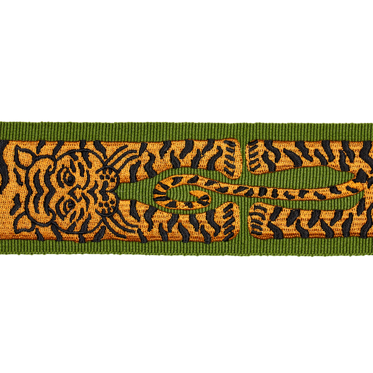 LE TIGRE EMBROIDERED TRIM | GREEN