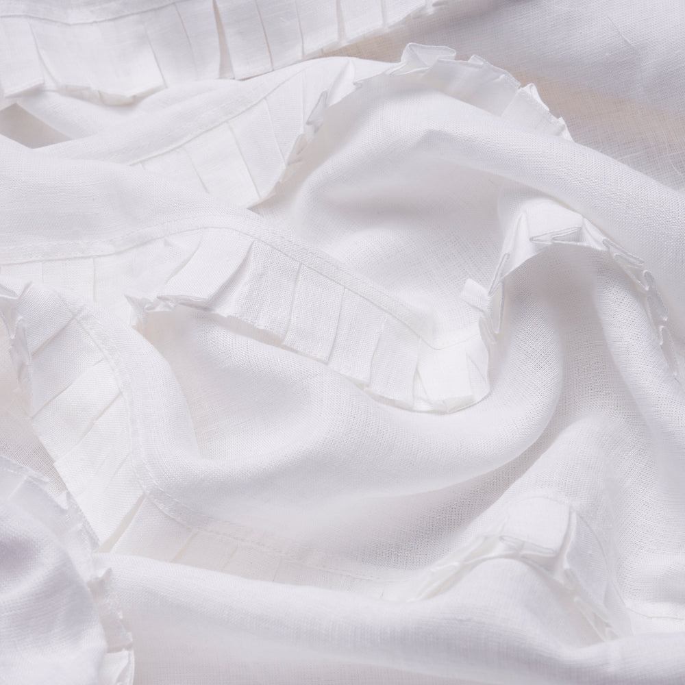 DOROTHY PLEATED LINEN | Ivory
